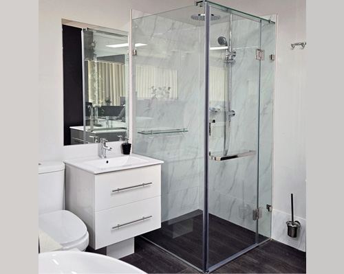 Square shower screen 900mm